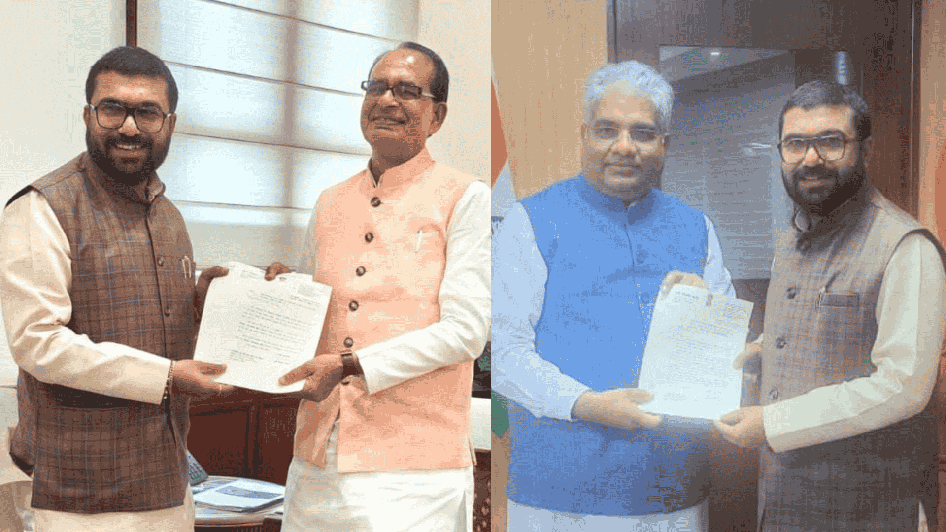 सांसद ने केंद्रीय कृषि मंत्री शिवराज सिंह चौहान से की मुलाकात 