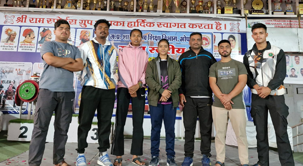 पावर लिफ्टिंग में प्रियांशु साहू ने गोल्ड तो नंदनी साहू ने जीता रजत