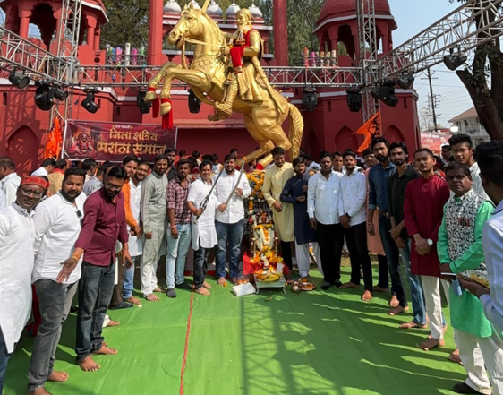 जिला क्षत्रिय मराठा समाज ने पूजन पाठ कर निकाली वाहन रैली