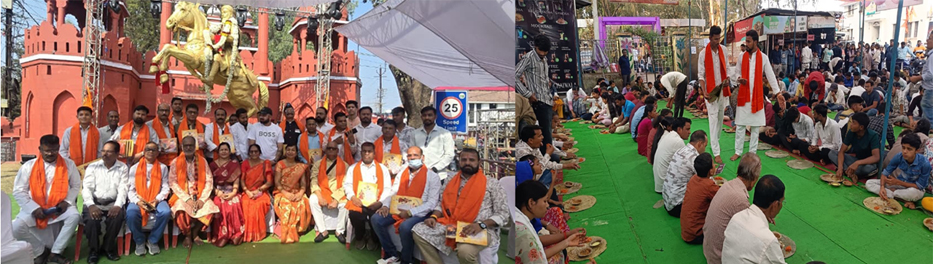 छत्रपति शिवाजी मंडल ने छत्रपति शिवाजी जयंती पर किया भंडारा