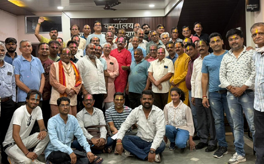 ब्रम्ह समाज ने मनाया होली मिलन समारोह