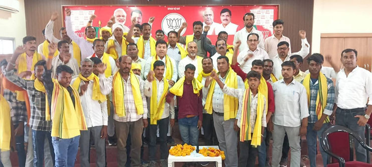 किसान मोर्चा जिलाध्यक्ष का सर्व आदिवासी समाज ने किया स्वागत 