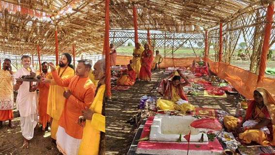 51 कुंडीय श्रीराम महायज्ञ की भव्य कलश यात्रा में शामिल हुए श्रद्धालु