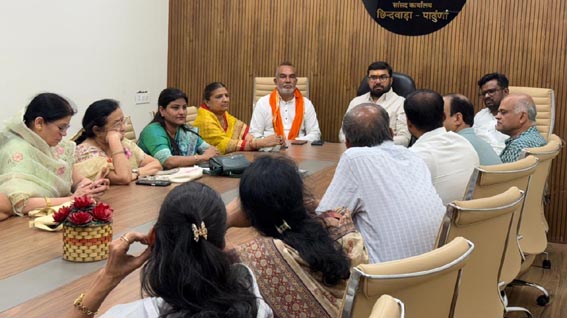 अखिल भारतीय महेश्वरी महिला संगठन ने की सांसद बंटी विवेक साहू से मुलाकात