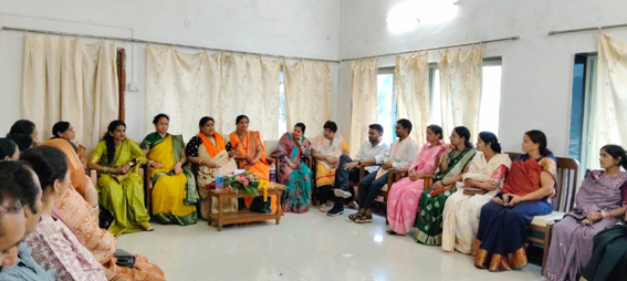  महिला मोर्चा तामिया एवं चावलपानी मंडल की संयुक्त बैठक तामिया में