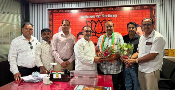 सहकारिता प्रकोष्ठ प्रदेश सदस्य बनने पर भाजपा जिलध्यक्ष से की मुलाकात