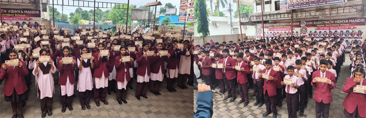 शांतिनाथ विद्या मंदिर के विद्यार्थियों ने सीखी मन को मनाने की कला