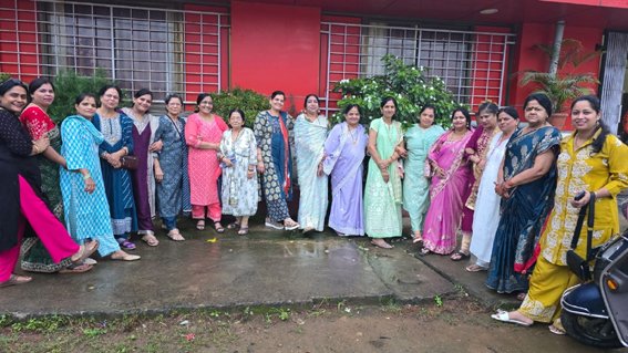 राष्ट्रीय ओबीसी महिला महासंघ के पदाधिकारियों का किया सम्मान