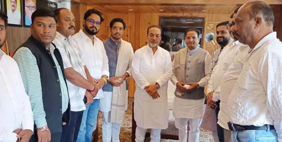 अनुसूचित जाति मोर्चा प्रदेश अध्यक्ष भगवान सिंह परमार छिंदवाड़ा आए