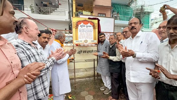 शक्ति नगर में राज राजेश्वरी महाद्वार का भूमि पूजन