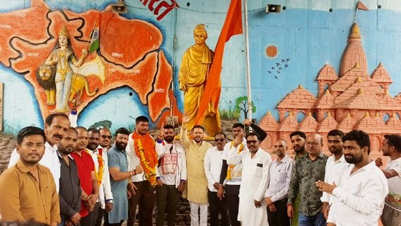 सेवा संकल्प यात्रा का पातालेश्वर मंडल ने किया गया स्वागत