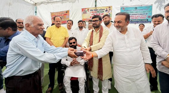 सेवा संकल्प अभियान अंतर्गत प्रताप शाला में लगा दिव्यांग रोजगार मेला