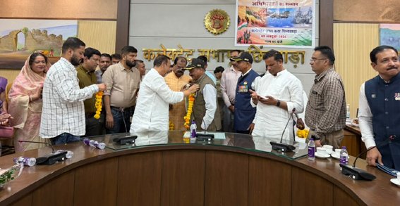 सैनिक सम्मान समारोह में 58 पूर्व सैनिकों का किया सम्मान