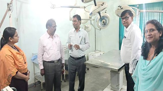नेशनल लेवल मॉनिटर डॉ.मंजूनाथ ने किया पशुपालन विभाग में निरीक्षण