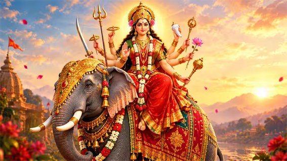 हाथी पर सवार होकर आएंगी मां दुर्गा...सुख-समृद्धि प्रदान करेंगी, पूरे नौ दिन रहेंगे नवरात्र